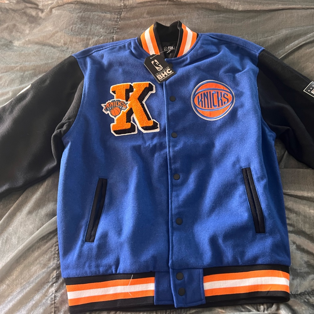 Authentic Knicks FISL bomber jacket